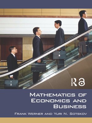 cover image of Mathematics of Economics and Business